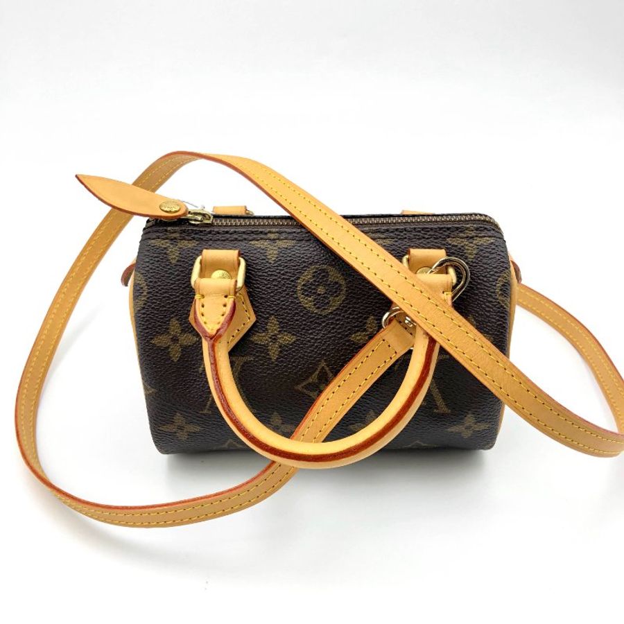 Louis Vuitton 經典老花 迷你speedy Nano,LV,mini,小廢包,二手真品,正品,現貨,免運-11
