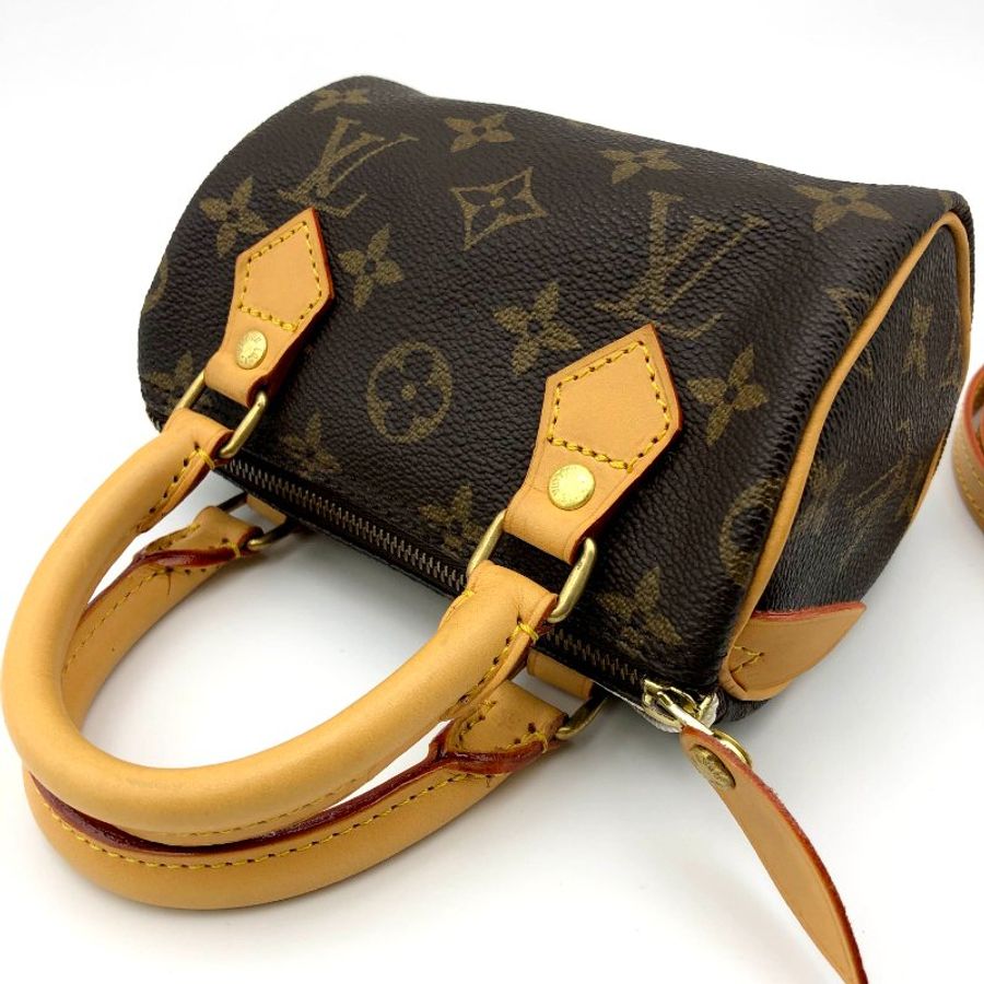 Louis Vuitton 經典老花 迷你speedy Nano,LV,mini,小廢包,二手真品,正品,現貨,免運-21