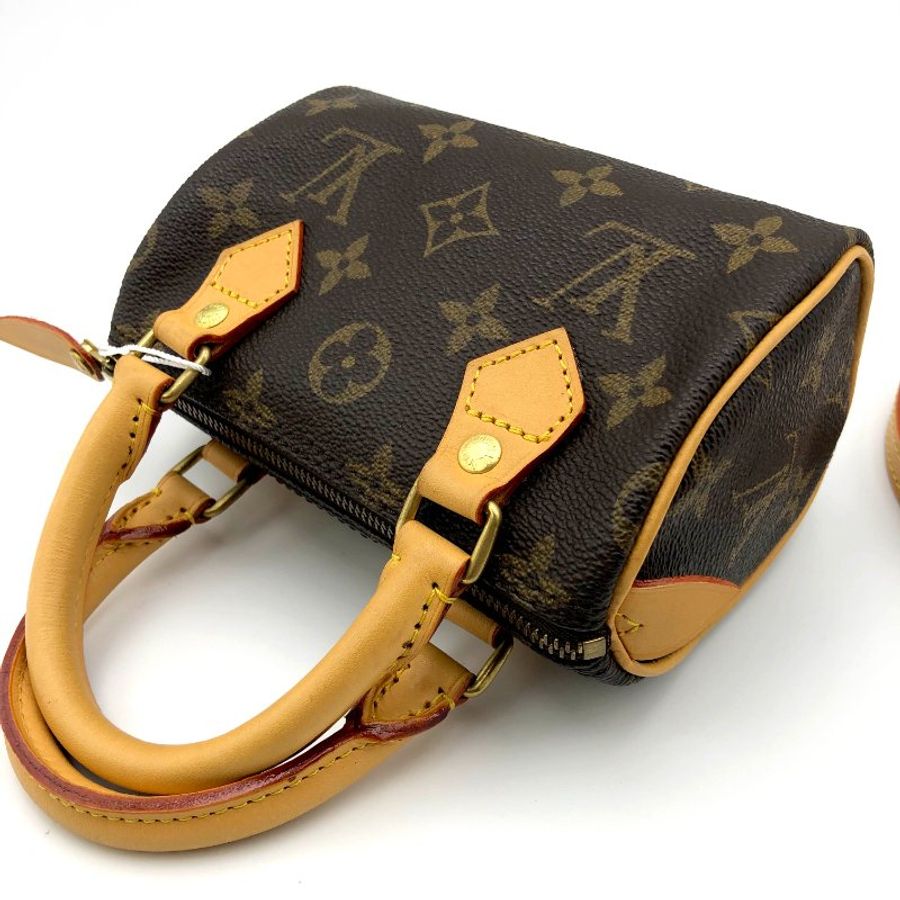 Louis Vuitton 經典老花 迷你speedy Nano,LV,mini,小廢包,二手真品,正品,現貨,免運-25