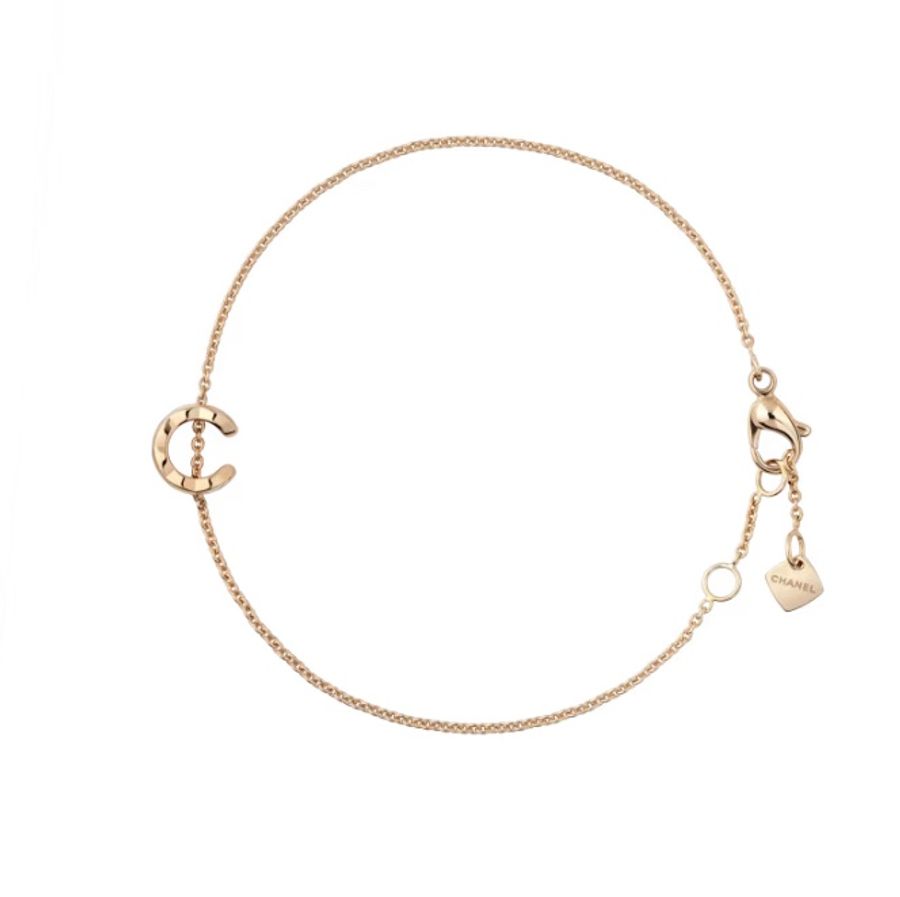香奈兒COCO Crush 18K 米金C手鍊-5