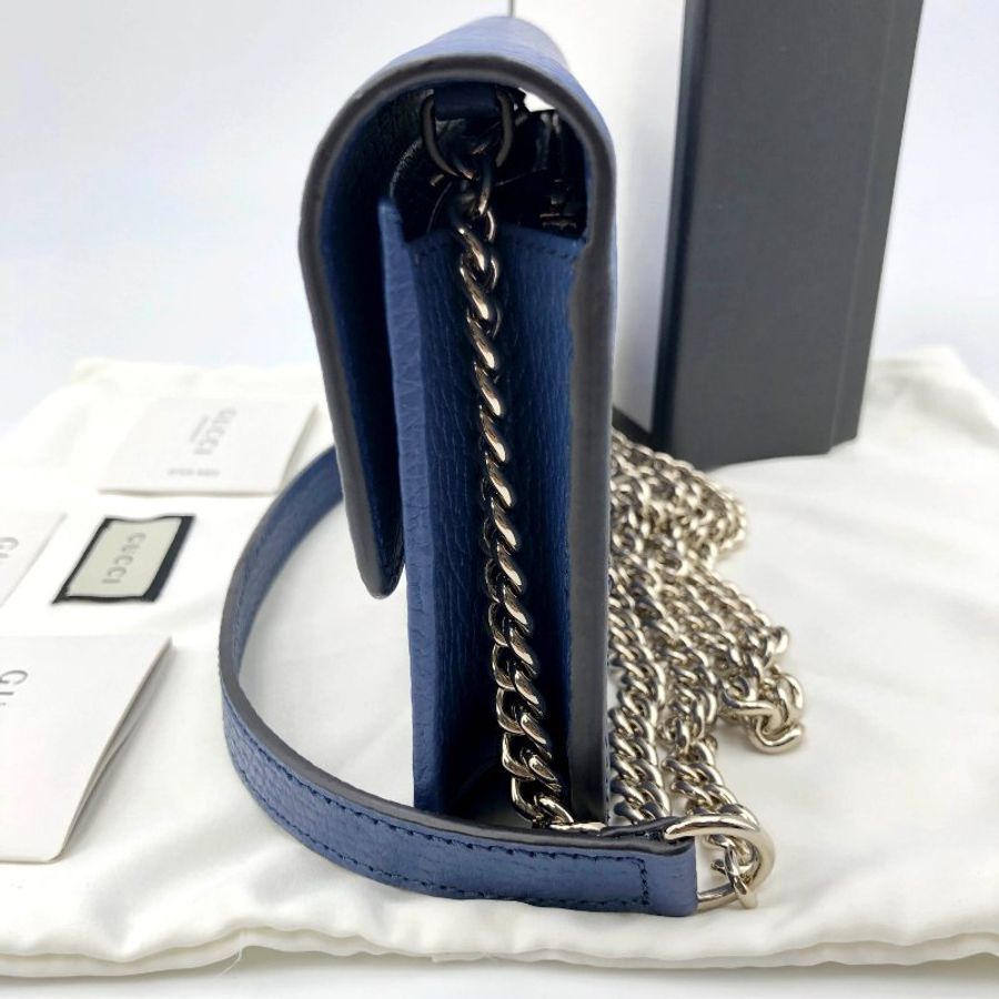 【極新+全套配件】GUCCI 經典雙G荔枝紋牛皮斜背包,interlocking G系列,斜背包,側背包,肩背包,WOC,逛街包,二手真品,現貨,免運-3