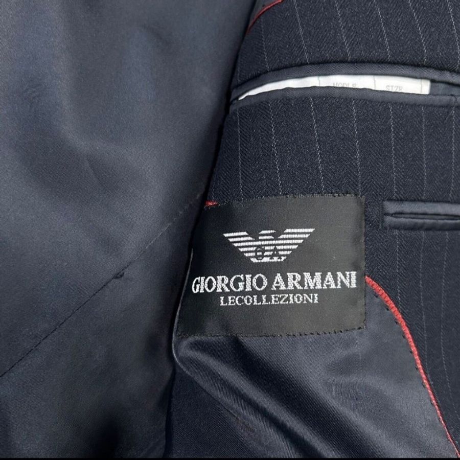 L碼/義大利Giorgio Armani /頂級羊毛成套西裝-5