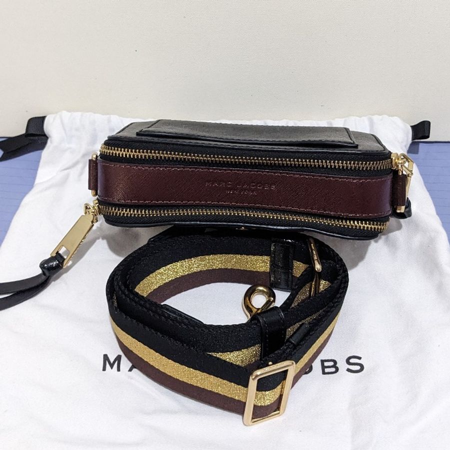Marc Jacobs 特殊款Snapshot防刮皮革雙層相機包-4