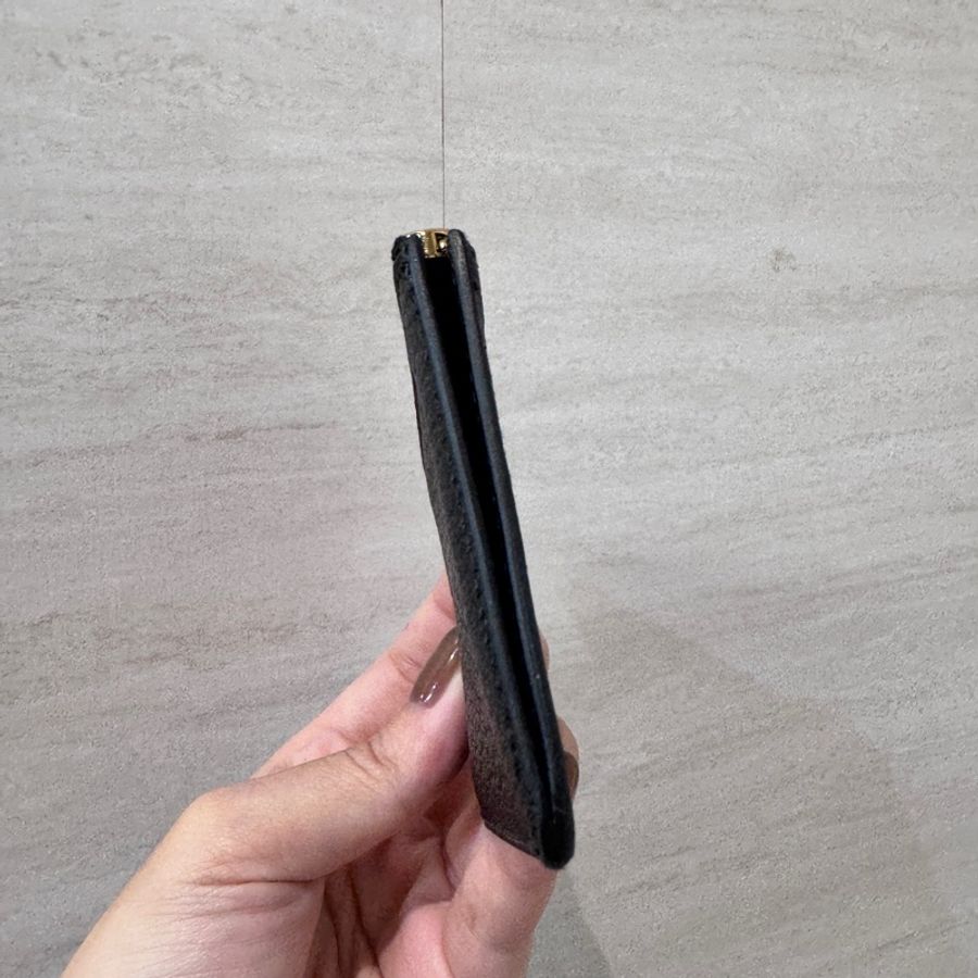 Hermes Roulis Slim 89黑山羊皮金釦豬鼻子錢包 腰包 可自行➕背帶 多種背法-11