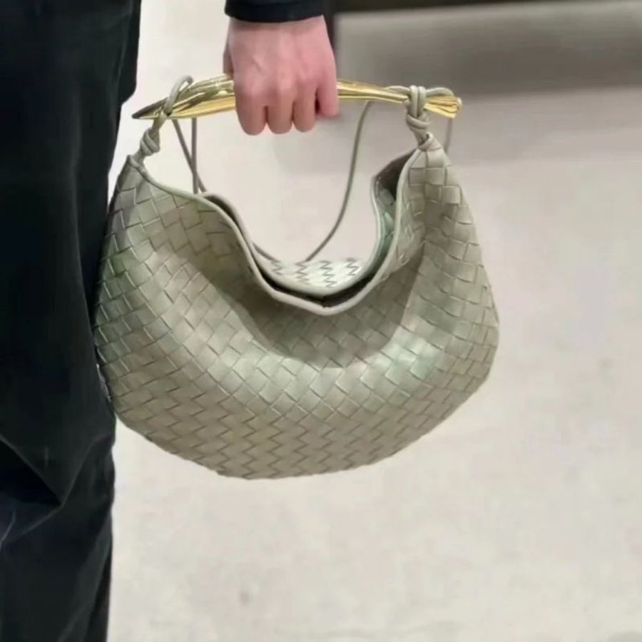 "限時降價活動"-Bottega Veneta 716082 小款 Sardine 沙丁魚包 洞石綠-6