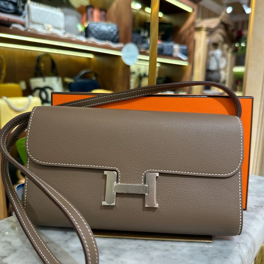 HERMES Constance 康康 TO GO大象灰/銀 EC皮 W刻-0