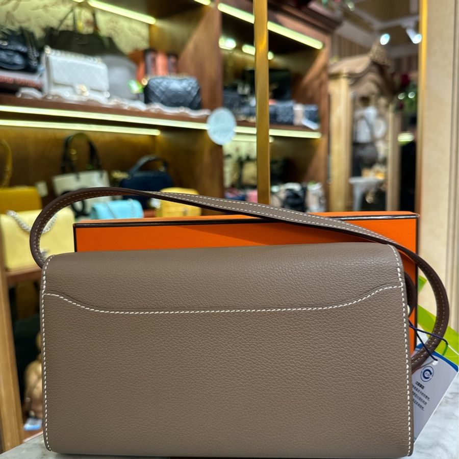 HERMES Constance 康康 TO GO大象灰/銀 EC皮 W刻-1