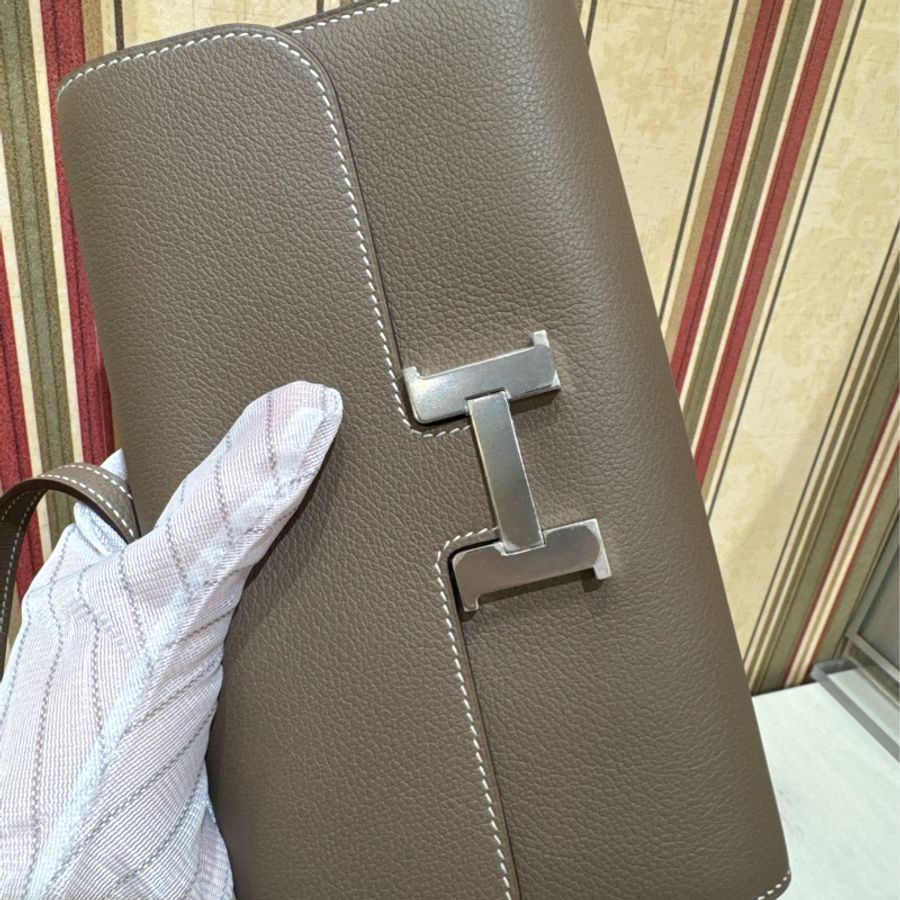 HERMES Constance 康康 TO GO大象灰/銀 EC皮 W刻-2
