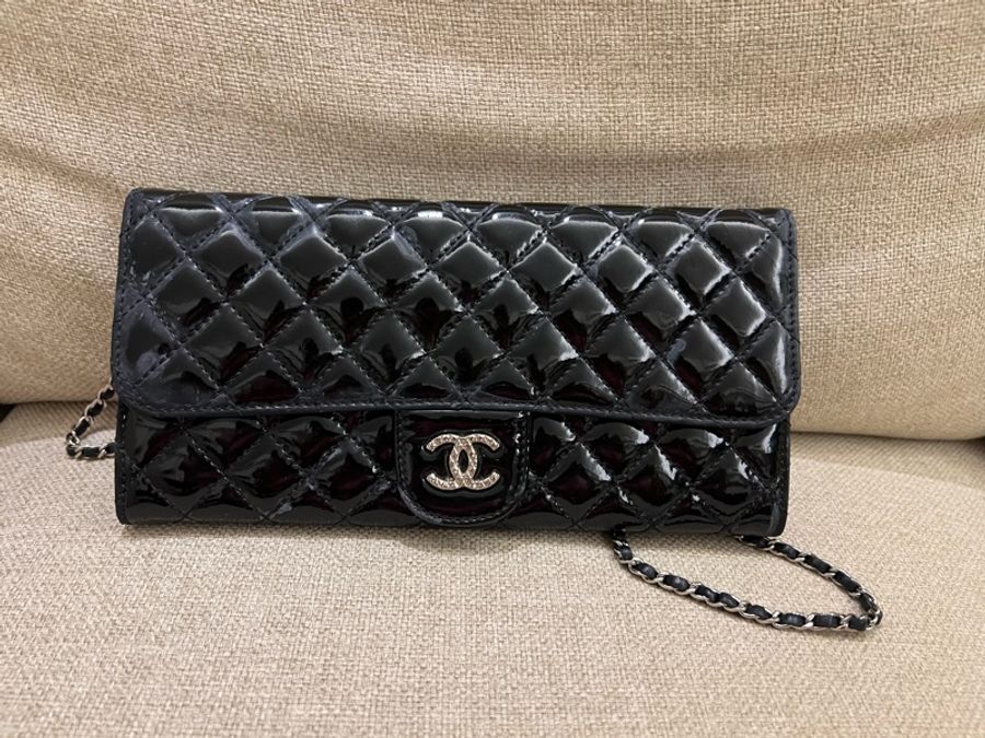 Chanel 漆皮clutch-2