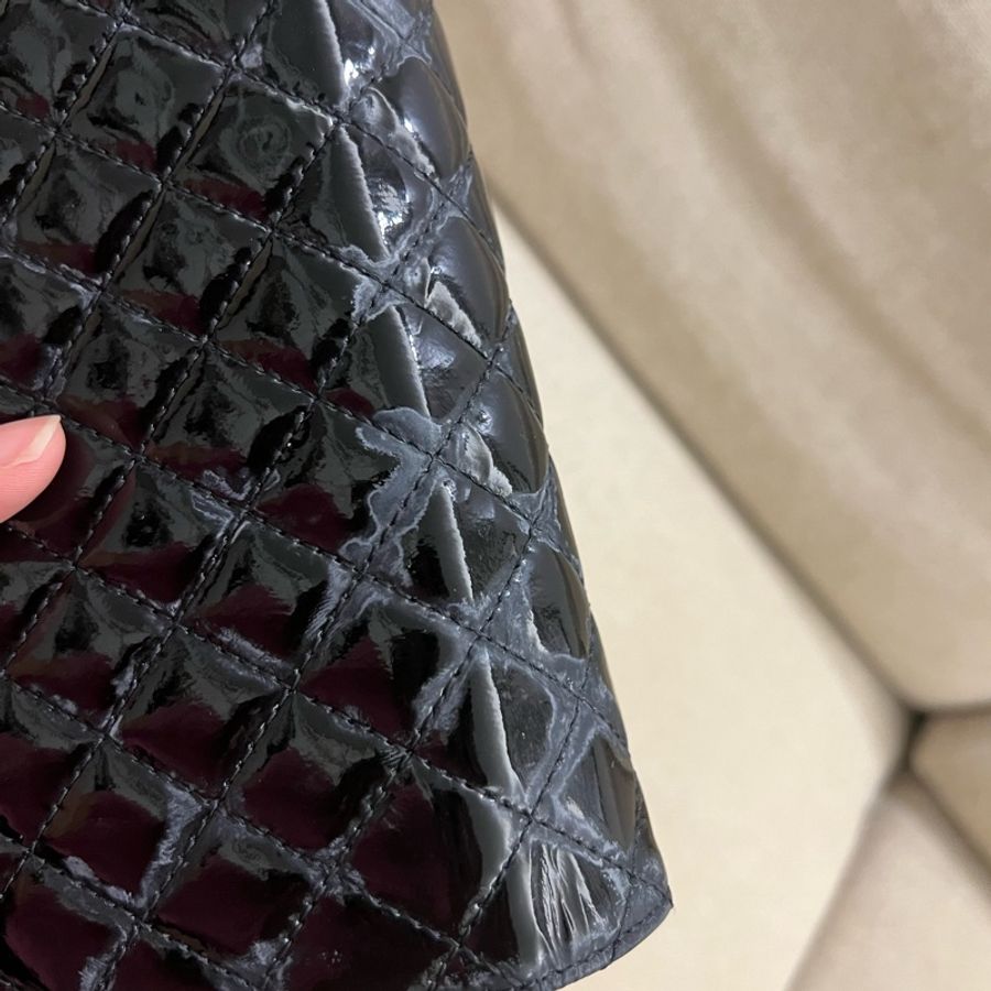 Chanel 漆皮clutch-5