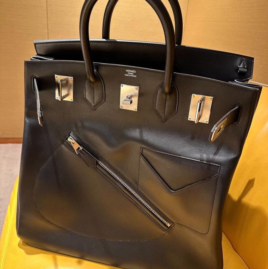 周董同款黑 Hermès Birkin Haut à courroies Rock純黑極稀有鉑金-4