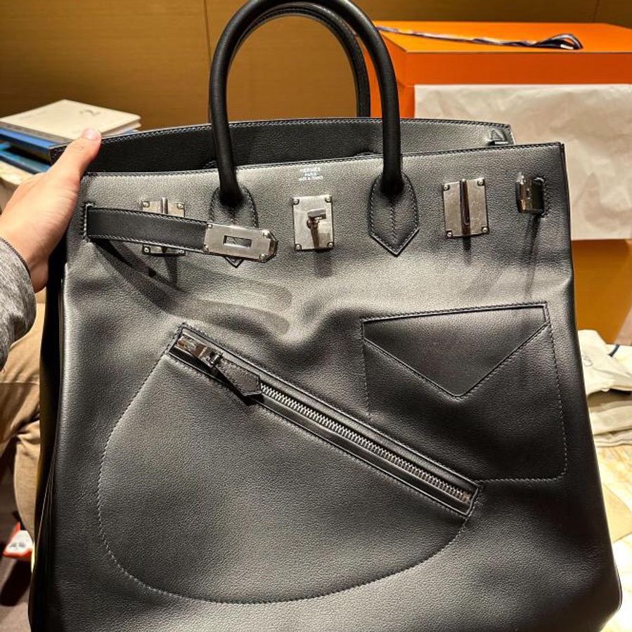 周董同款黑 Hermès Birkin Haut à courroies Rock純黑極稀有鉑金-8