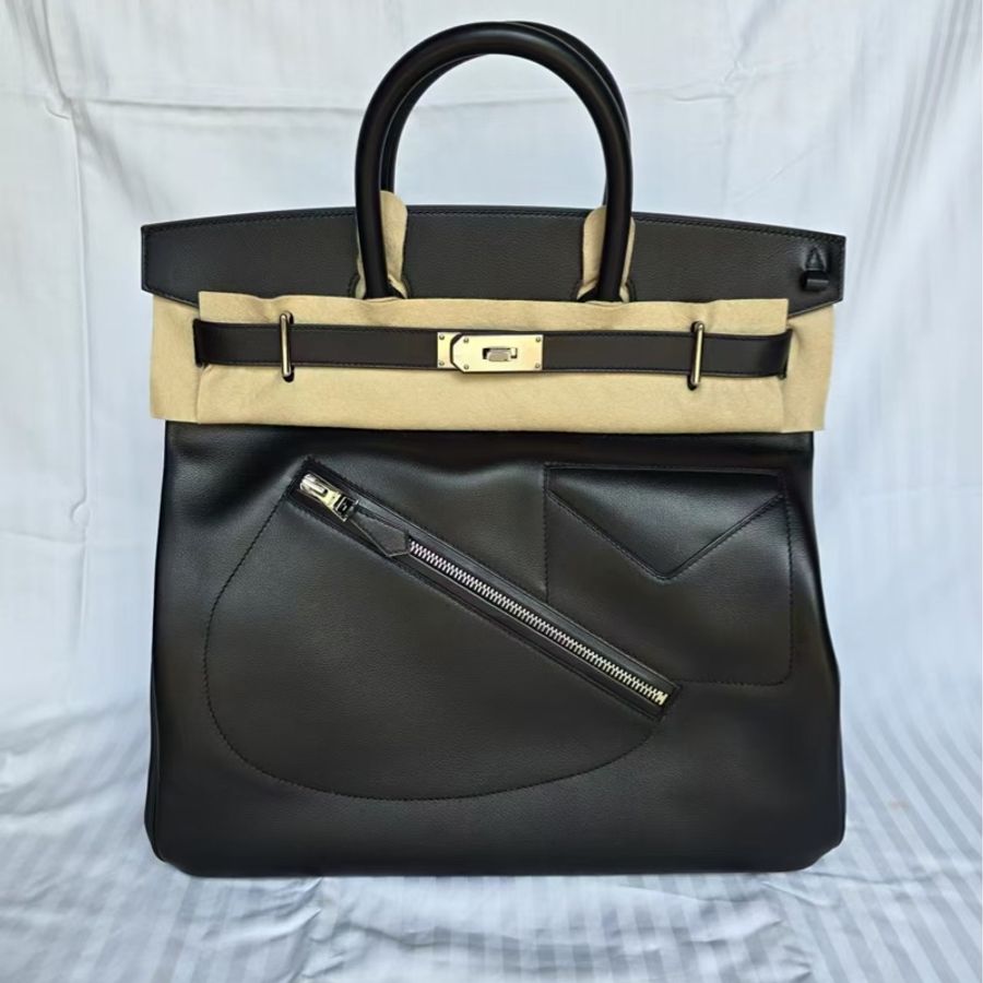 周董同款黑 Hermès Birkin Haut à courroies Rock純黑極稀有鉑金-5