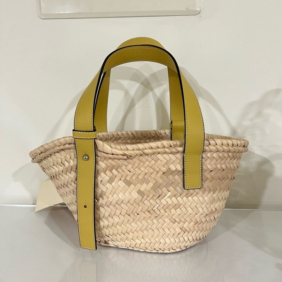 ෆ Loewe 檸檬黃［小號］菜籃子 草編包 編織包🍋-14