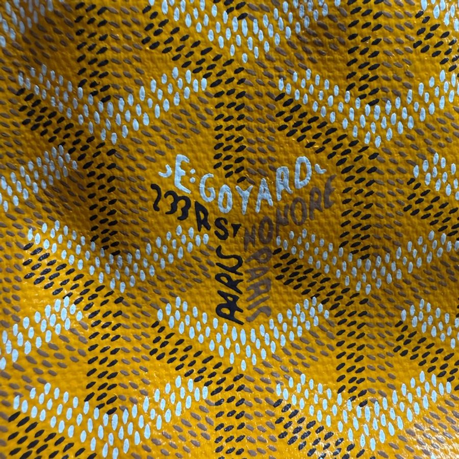 Goyard Anjou mini tote戈雅黃色迷你手提購物袋托特包-22