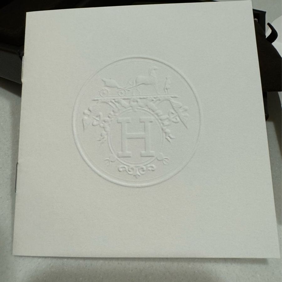 Hermes全新白K金17顆鑽Finesse pendant項鍊2024/8月購入-10