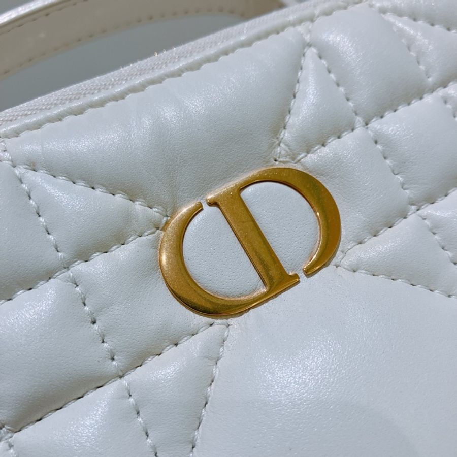 CHRISTIAN DIOR 迪奧拉鍊化妝盒子鍊帶包包CARO BOX BAG WITH CHAIN LAMB-15