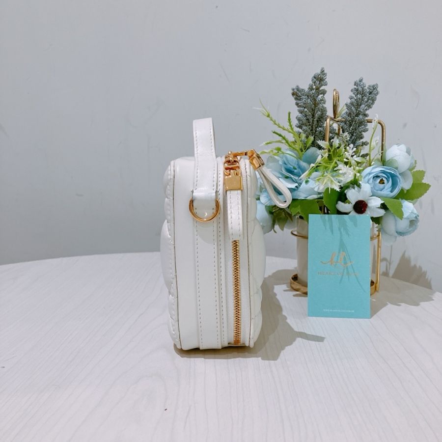 CHRISTIAN DIOR 迪奧拉鍊化妝盒子鍊帶包包CARO BOX BAG WITH CHAIN LAMB-17