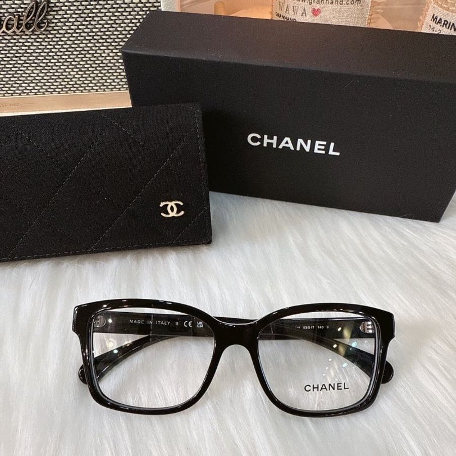 【現貨】麗睛眼鏡 Chanel【可刷卡分期】香奈兒 CH3451B SO BLACK 全黑 光學眼鏡 精品眼鏡 小香眼鏡-1