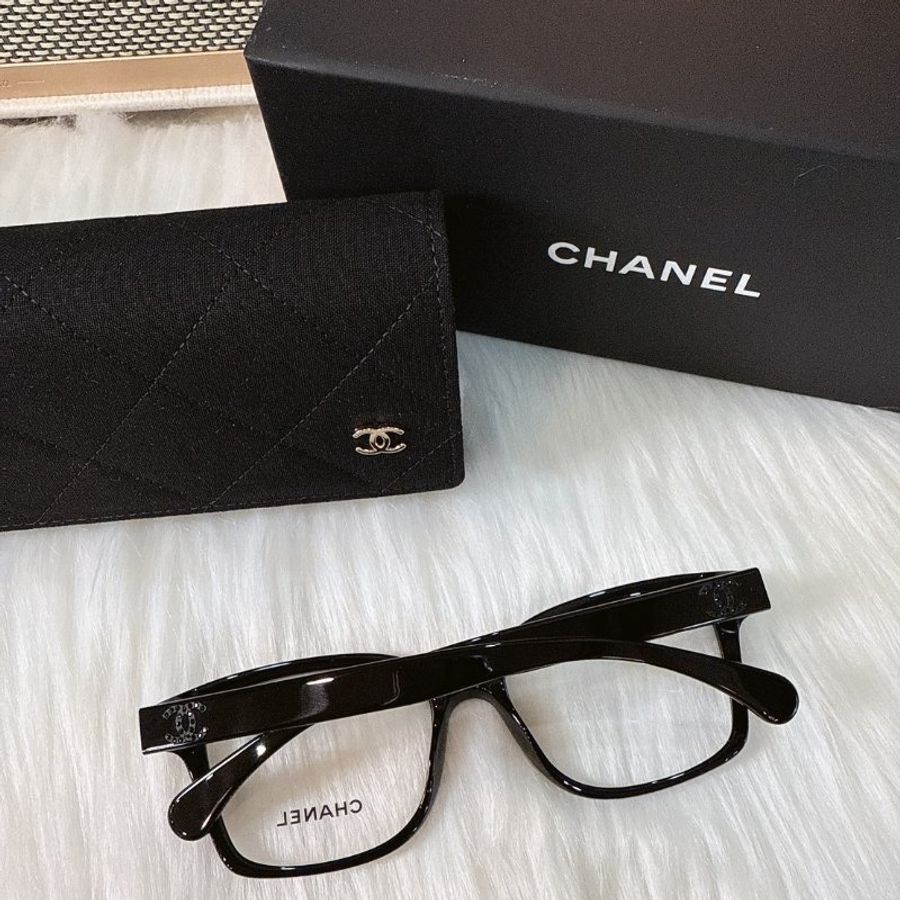 【現貨】麗睛眼鏡 Chanel【可刷卡分期】香奈兒 CH3451B SO BLACK 全黑 光學眼鏡 精品眼鏡 小香眼鏡-3