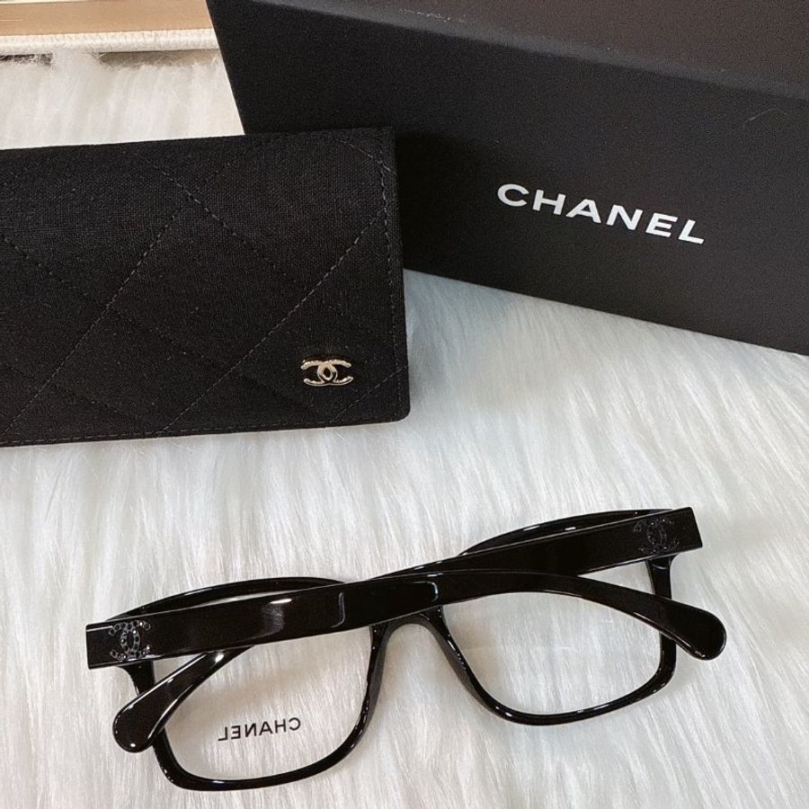 【現貨】麗睛眼鏡 Chanel【可刷卡分期】香奈兒 CH3451B SO BLACK 全黑 光學眼鏡 精品眼鏡 小香眼鏡-4