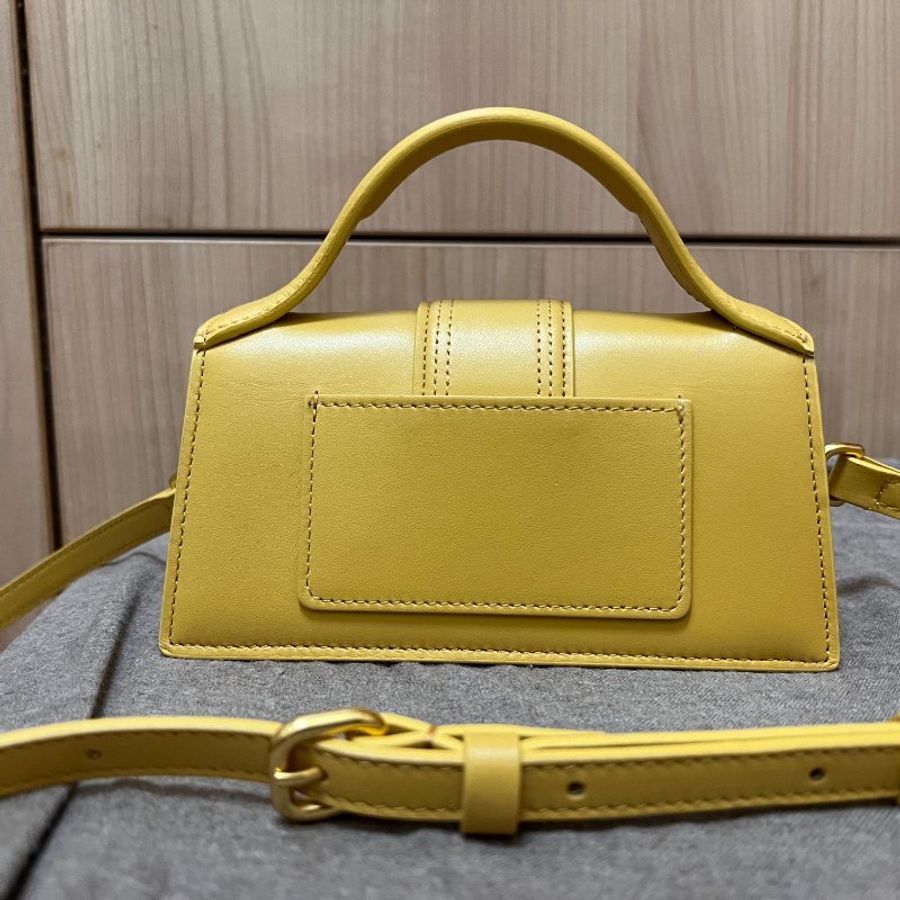 【 Jacquemus 】Le Bambino Mini Flap Yellow 斜背包 (小廢包)-7