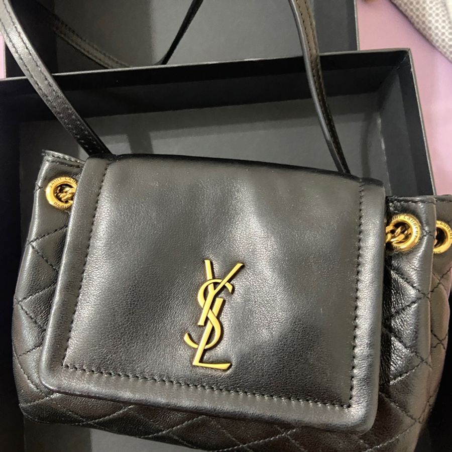 YSL nolita 小羊皮 黑色 小包-14