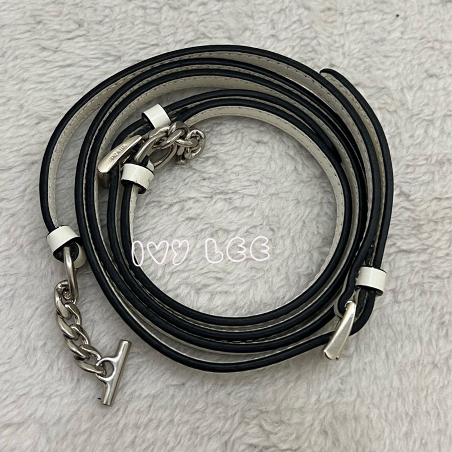 Prada Sybille 白 鏈條包 斜背包 肩背包 1BD170 二手精品-11