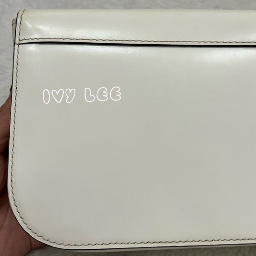 Prada Sybille 白 鏈條包 斜背包 肩背包 1BD170 二手精品-28