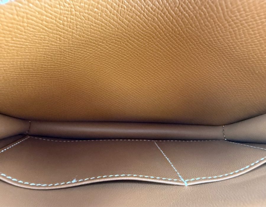 Hermès Mini Constance 康康37 gold  金棕金釦 新款 附小鏡子-13