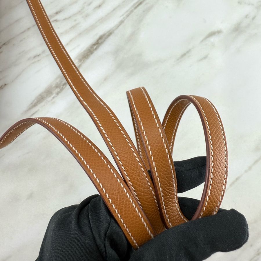 Hermès Mini Constance 康康37 gold  金棕金釦 新款 附小鏡子-24