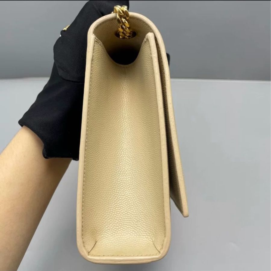ysl saint laurent kate 魚子醬奶茶色單肩包-9