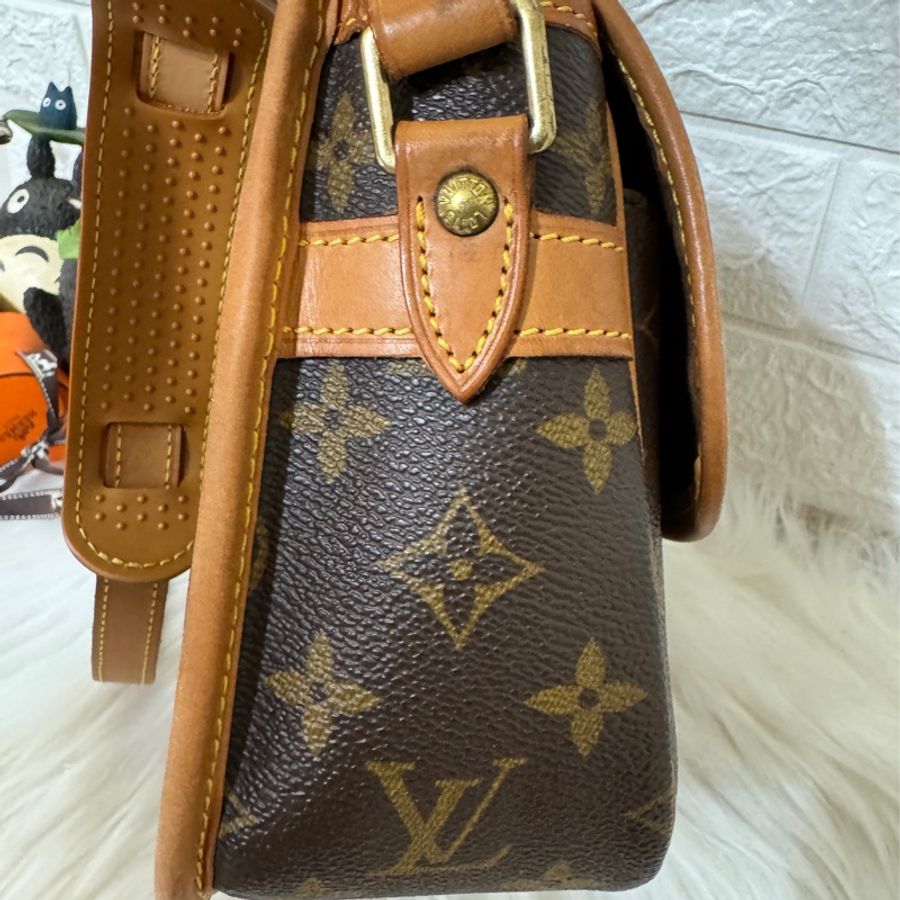 LV M42250 Vintage 老花中古法棍包 郵差包 馬鞍包 斜背包-23
