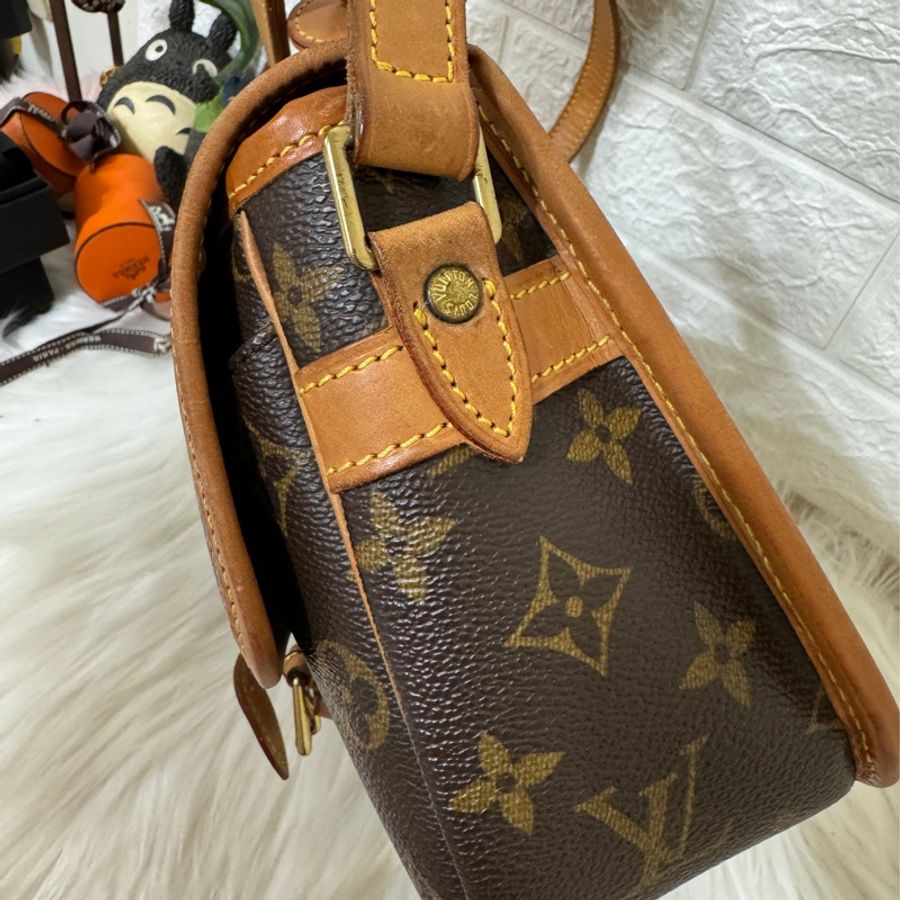 LV M42250 Vintage 老花中古法棍包 郵差包 馬鞍包 斜背包-24