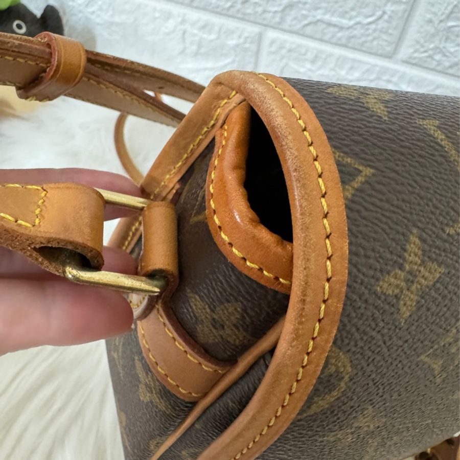 LV M42250 Vintage 老花中古法棍包 郵差包 馬鞍包 斜背包-27