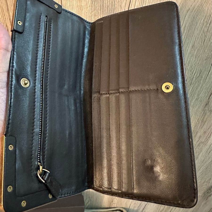 專櫃正品BOTTEGA VENETA BV經典編織小羊皮 咖啡色長夾-60