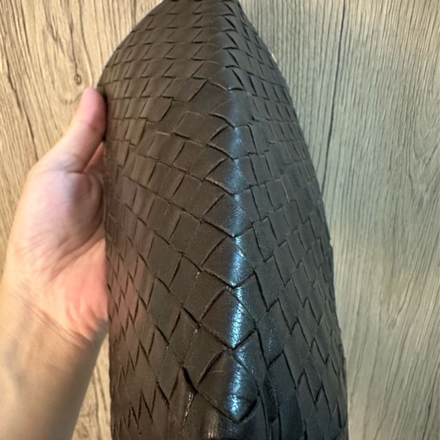 專櫃正品BOTTEGA VENETA BV經典編織小羊皮 咖啡色長夾-66