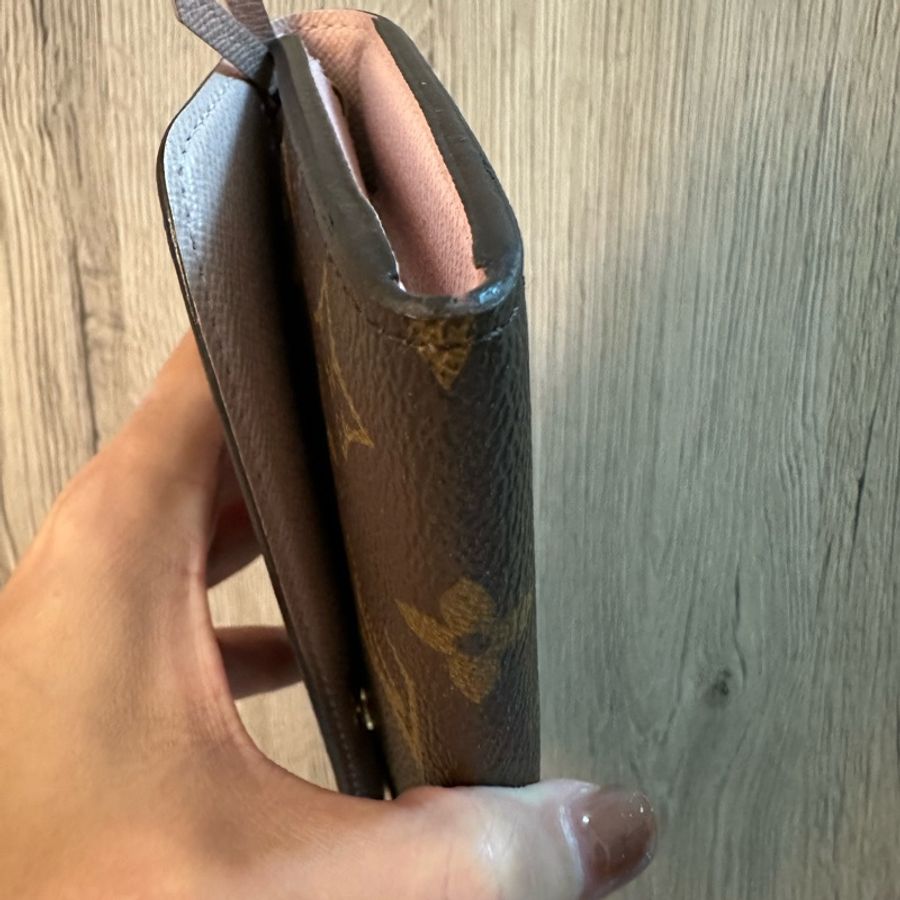 專櫃正品 LOUIS VUITTON LV Monogram Emilie 淡粉色長夾 M61289-16