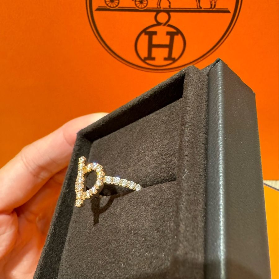 Hermes Finesse小Q滿鑽玫瑰金「降價」-2