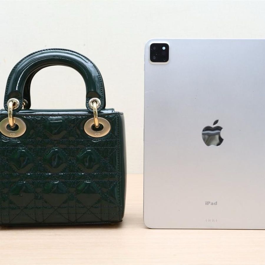 DIOR(迪奧) Lady Dior 戴妃包 三格 綠色 漆皮 金扣 2018-2