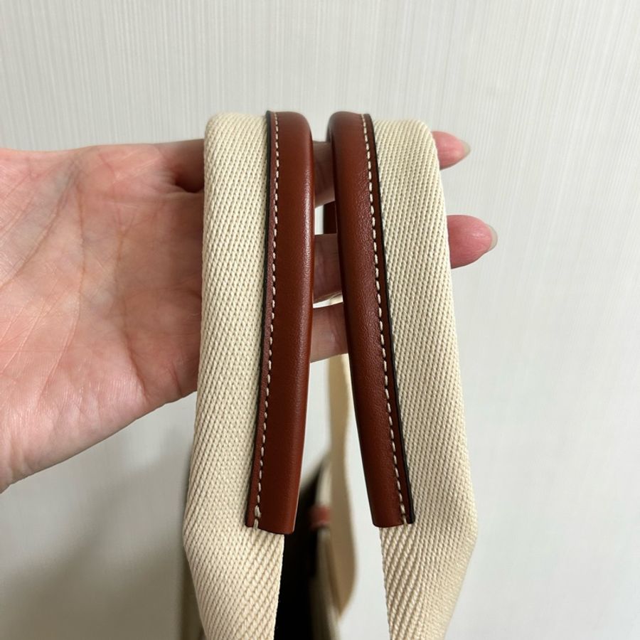 全新 Chloe’ 蔻依Woody咖啡色中包 托特包-5