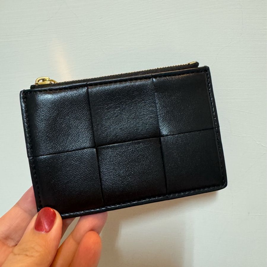 BOTTEGA VENETA Casette Intrecciato 皮革卡包-6