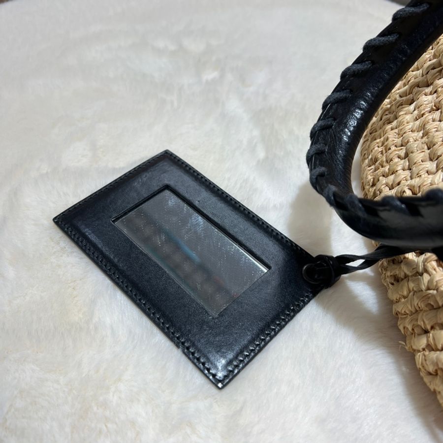 balenciaga panier tote bag 巴黎世家 編織草籃子 X848-6