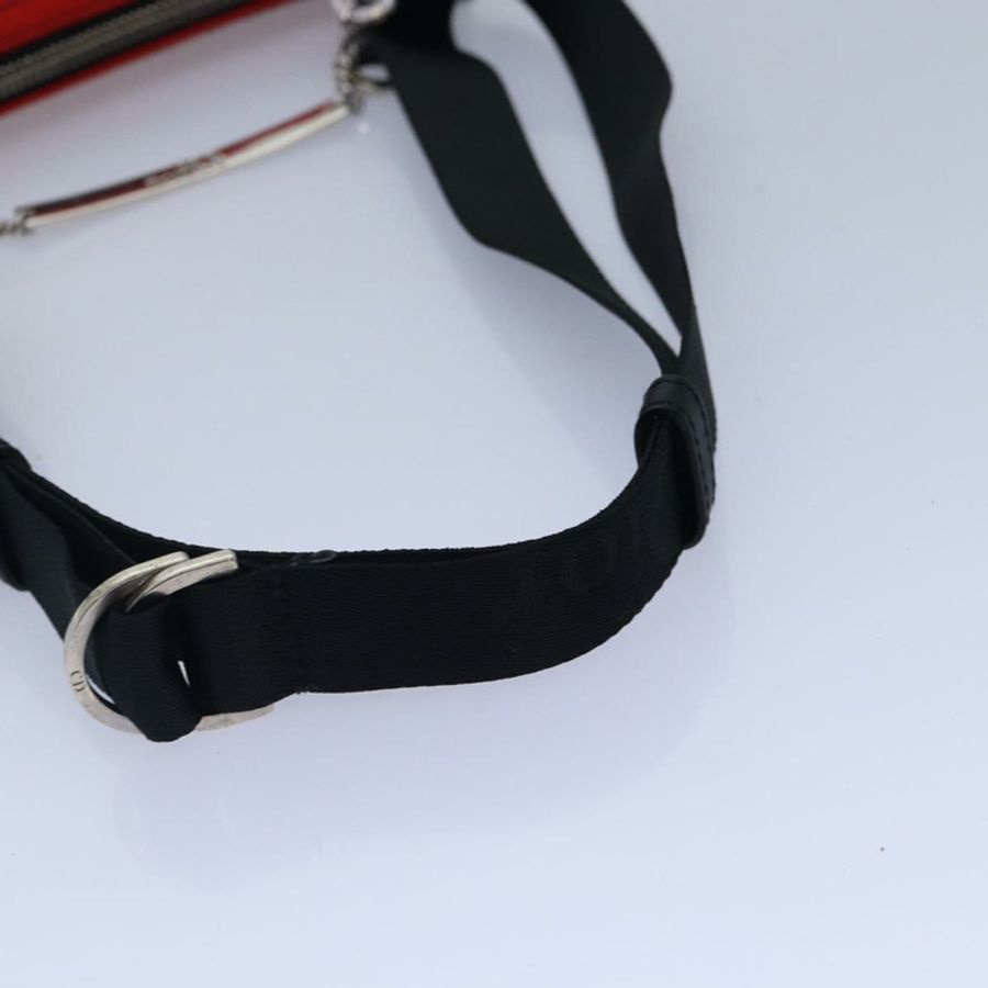 【日本直送】Christian Dior 肩背包 緞面 紅色 黑色 正品 87654A-6