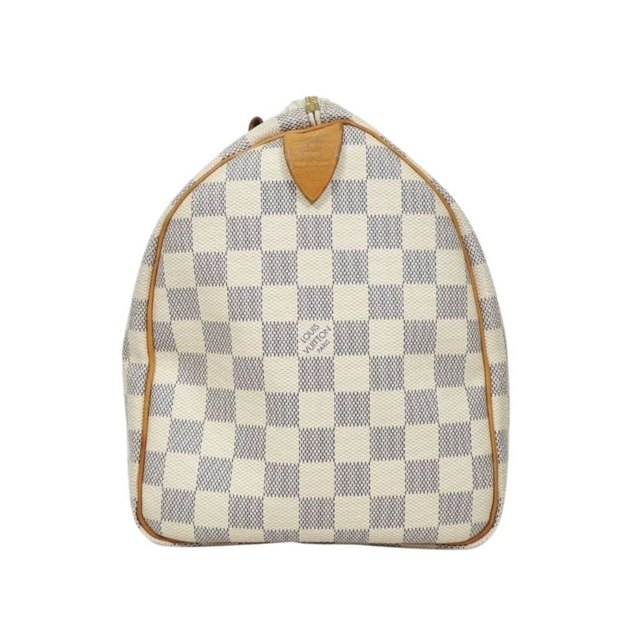 Louis Vuitton Speedy 30 Damier Azur 路易·威登白棋盤格波士頓手提包-2