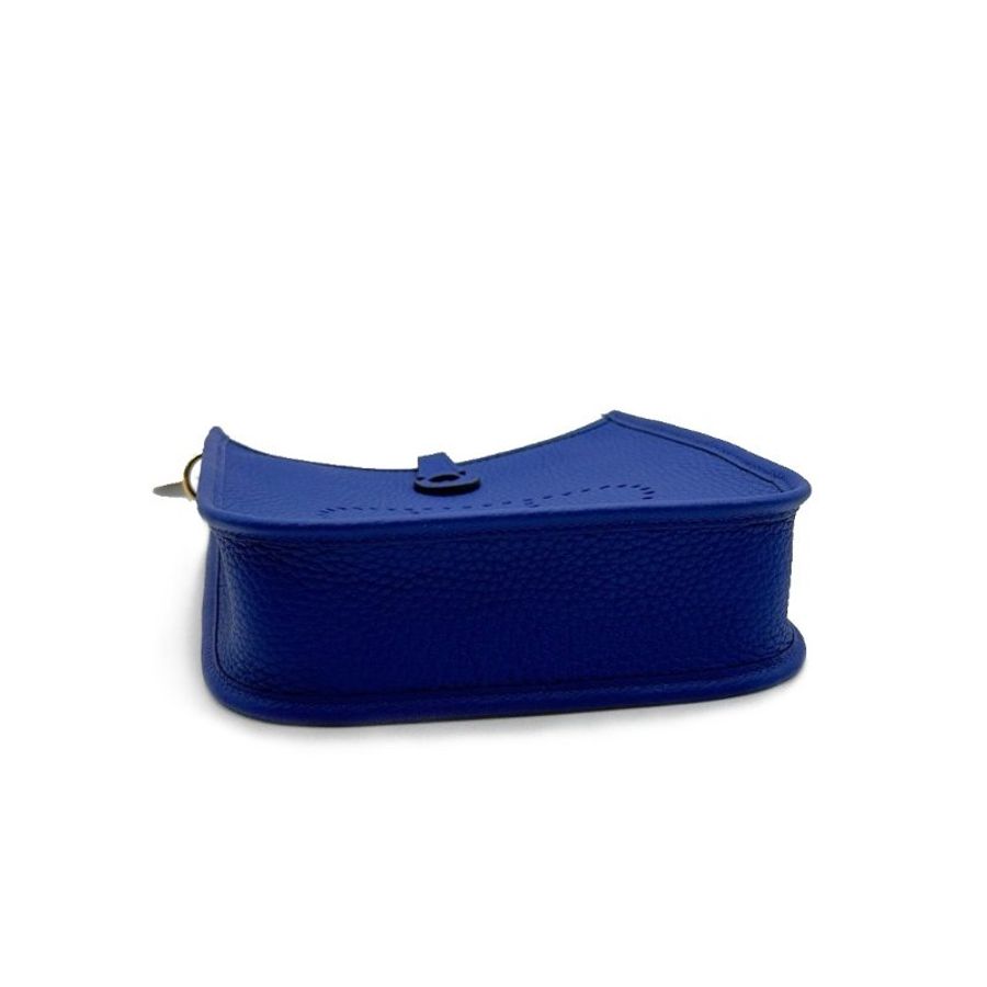 HERMES Mini evelyne - 皇家藍金-4