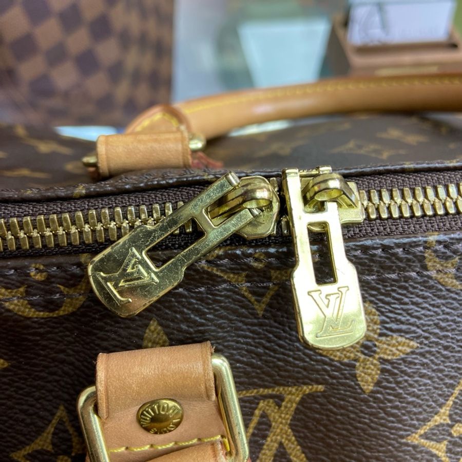 LV 老花 Speedy 35 手提包 斜肩包-10