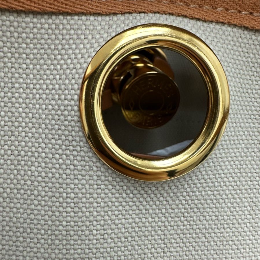 HERMES HERBAG 31 u stamp 米白色 金扣 手提包 斜肩包-24
