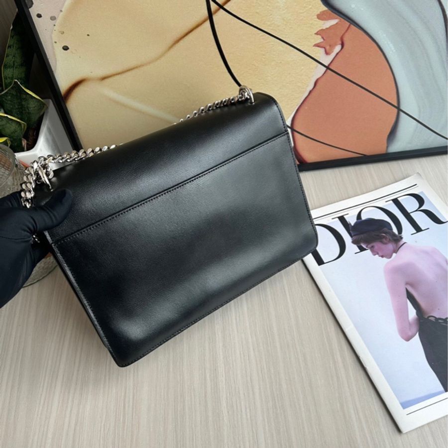 YSL 黑銀日落風琴包 大號-1