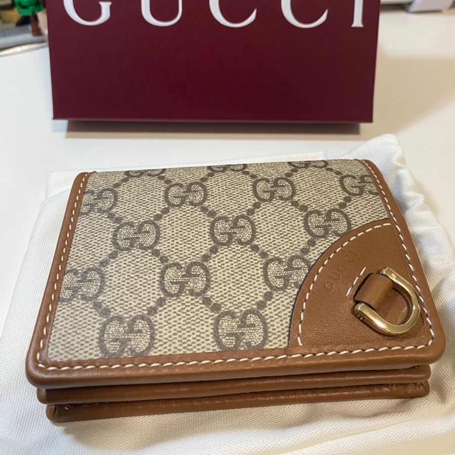 Gucci GG MARMONT短夾 專櫃款 防刮 扣式 老花-0